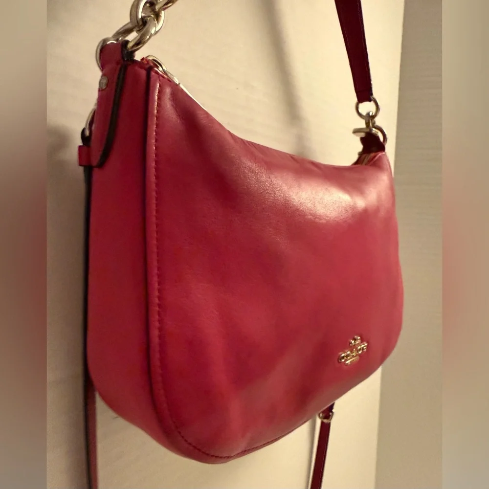🌸 Vintage Y2K Coach Pink Leather Crossbody / Shoulder Bag 🌸 - Picture 6 of 12